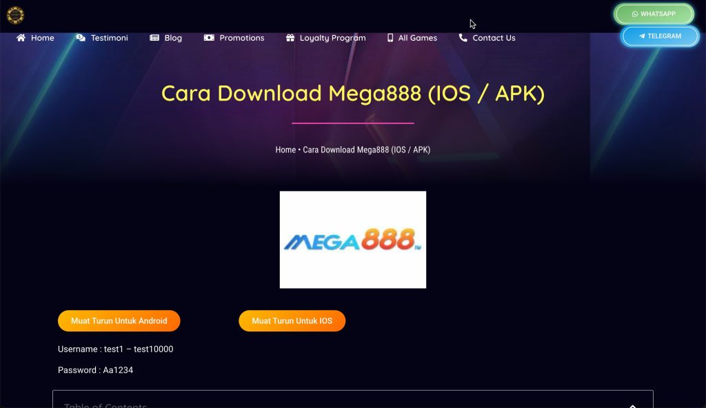 mega888 ios download